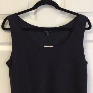 Layfette 148 black sleeveless top. Size L.